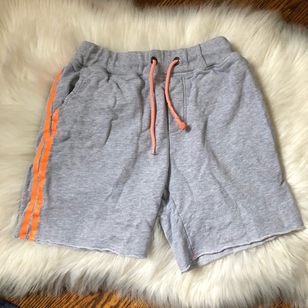 Johnnie B by Mini Boden Boys Grey Orange Shorts